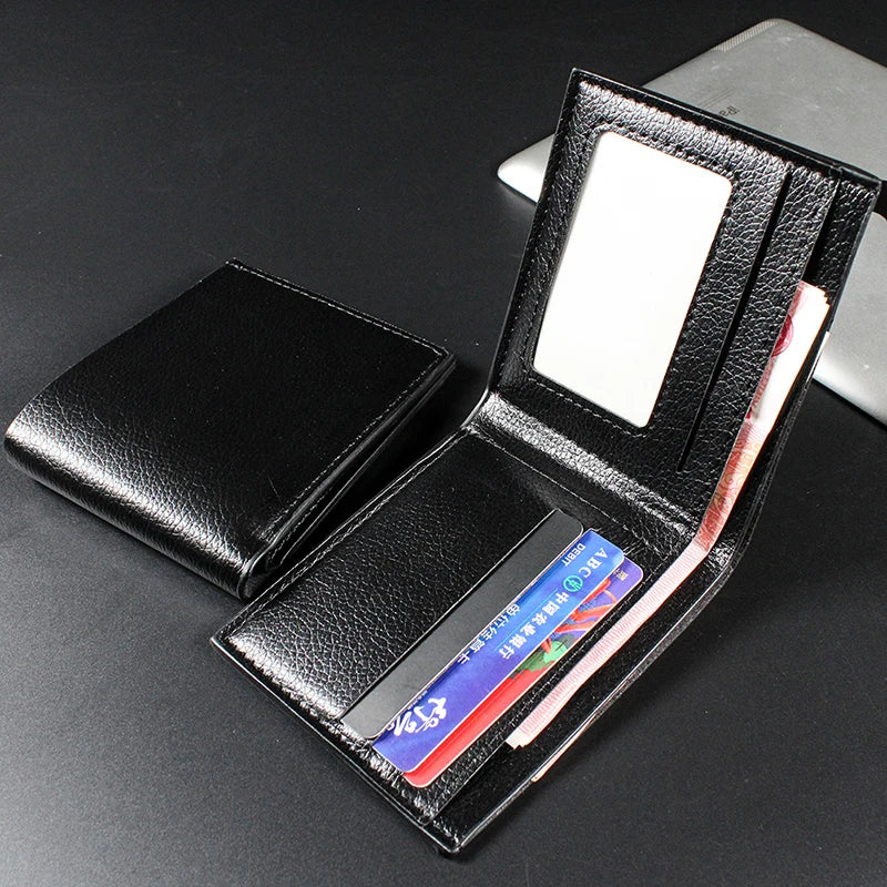 ZTBBAO Genuine Leather Men's Wallet — Slim Bifold Design for Daily Use