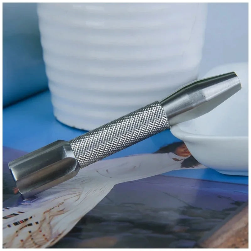 Stainless Steel Safety Razor Handle — Ergonomic Men's Grooming Tool