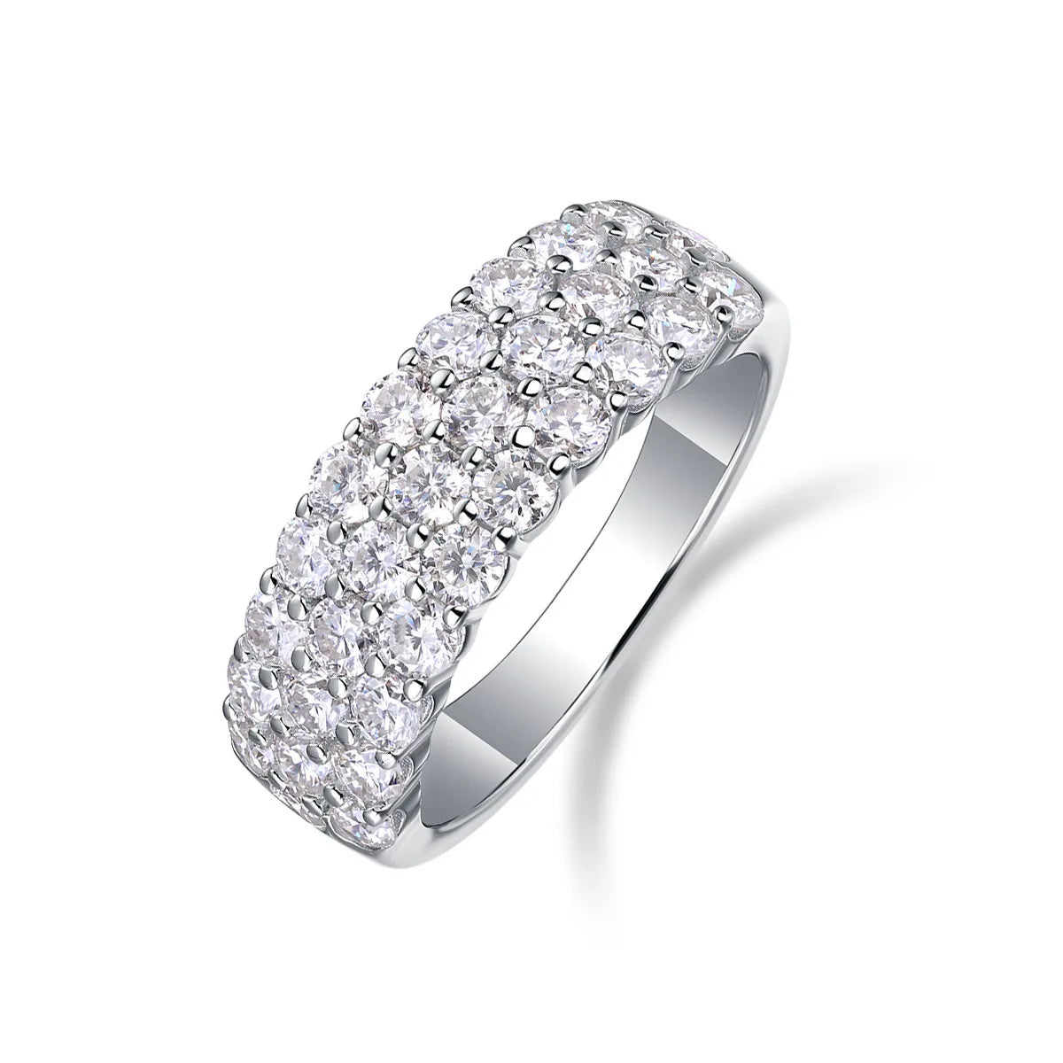 Moissanite Bridal Ring Set — 3-Piece S925 Silver Wedding Jewelry
