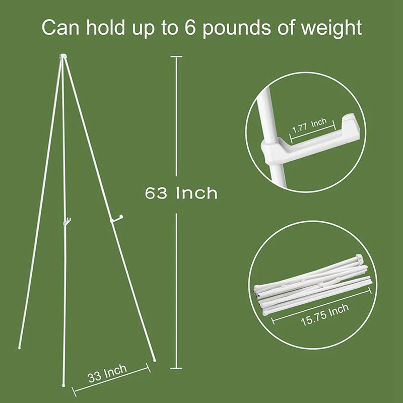 Adjustable Metal Easel Stand — Portable Display Holder for Signs and Posters