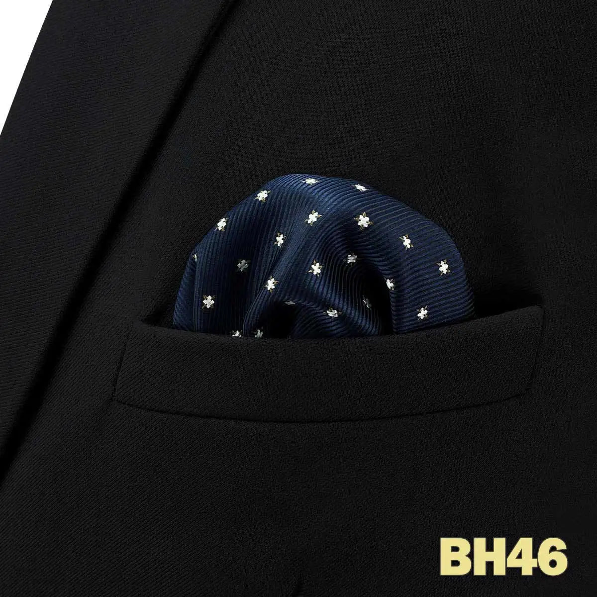 shlax&wing Men's Paisley Pocket Square — Elegant Microfiber Handkerchief for Suits