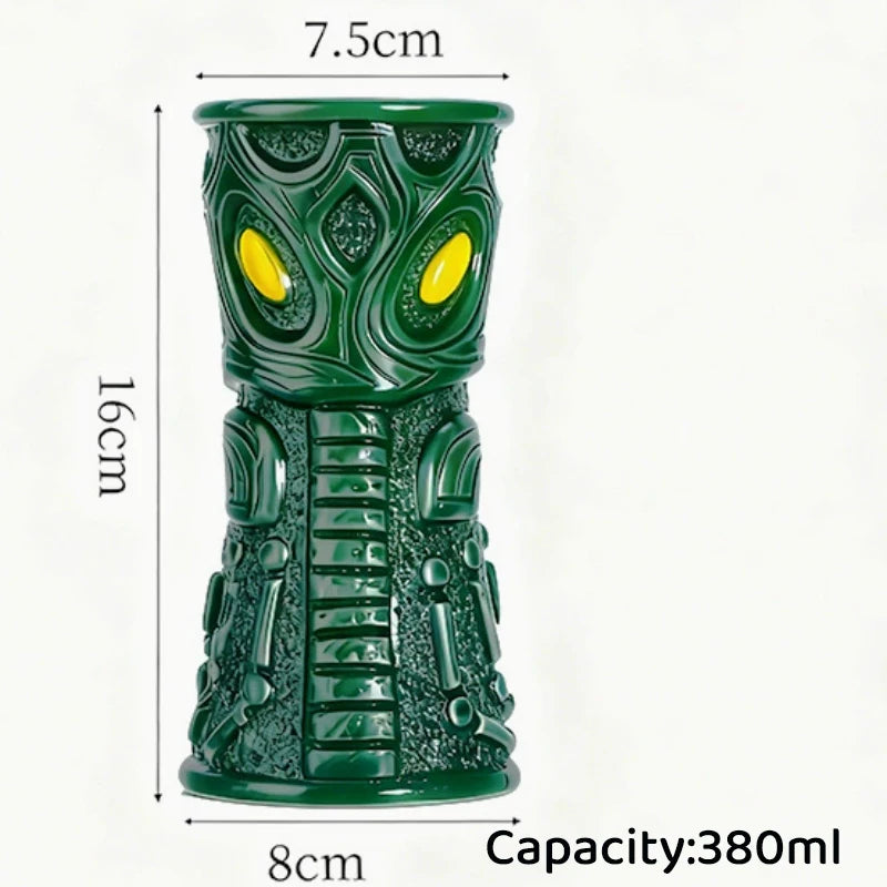 cocktailgeek Ceramic Tiki Mugs — Tropical Sculptural Drinkware for Home Bars