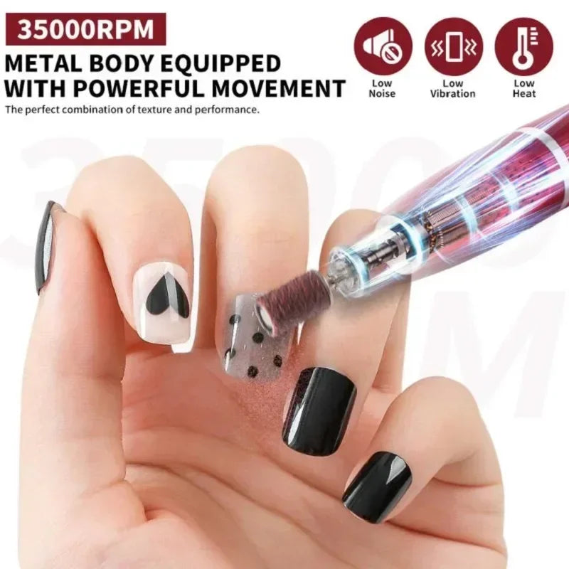 Electric Nail Polisher Drill — Professional Manicure & Grinding Tool