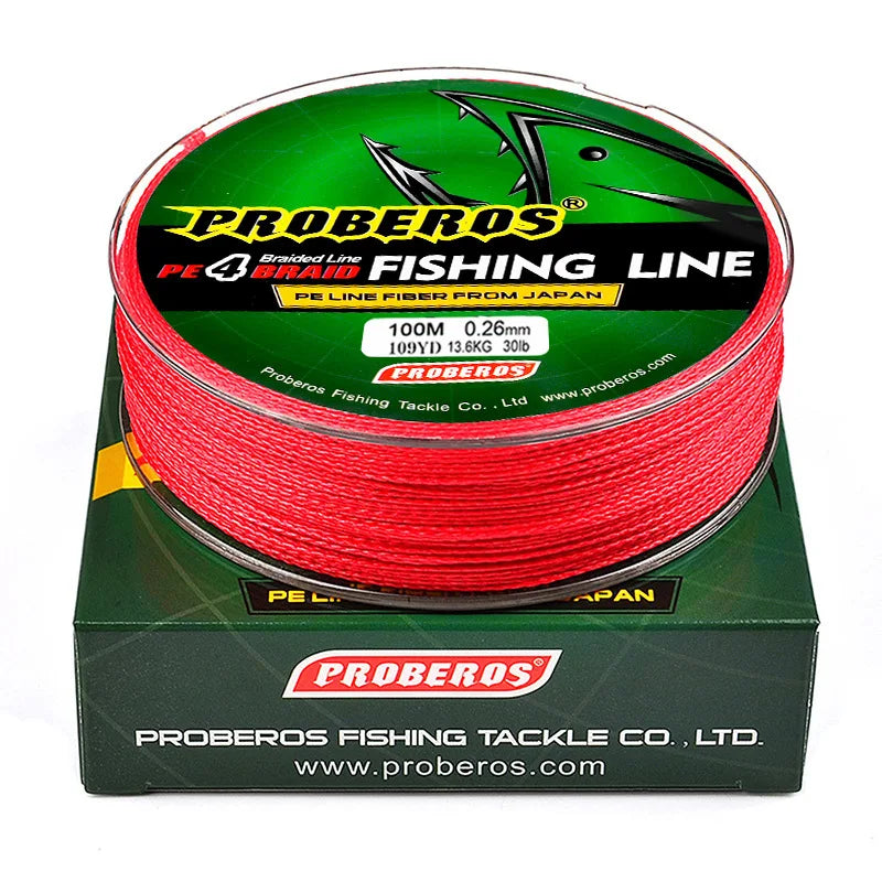 4-Strand Braided Fishing Line — High Strength Multifilament for Carp & Ocean