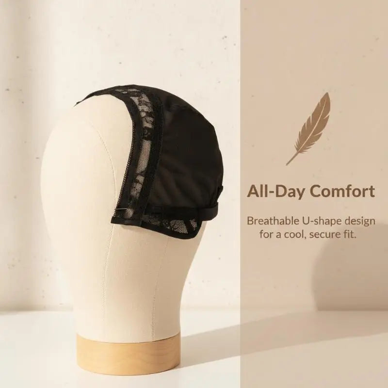KuZHEN Adjustable Wig Making Cap — Breathable Lace Edge for Custom Hairpieces
