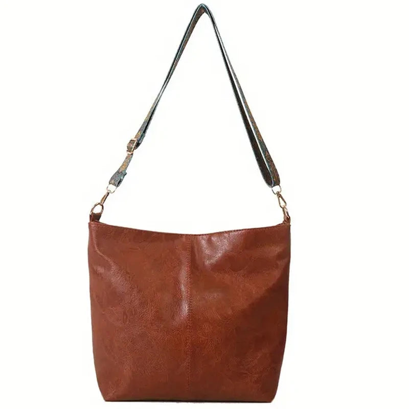 Women's Solid Color Tote Bag — Versatile Shoulder Bag for Daily Use