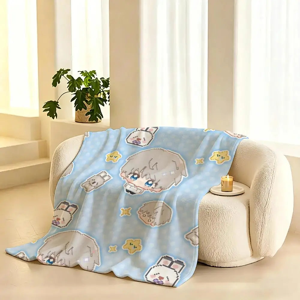Ultra Soft Flannel Throw Blanket — Cozy Plush Fabric for Home and Travel