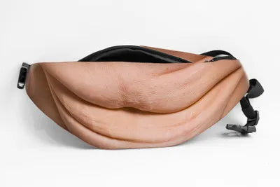 Realistic Fake Big Belly Waist Pack — Funny Prank Prop for Costumes