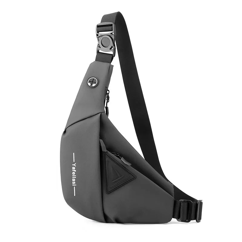 Nylon Sling Chest Bag — Compact Crossbody Messenger for Men