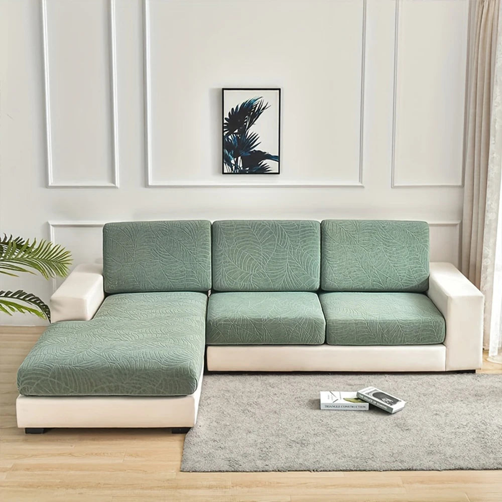airldianer Jacquard Sofa Cushion Cover — Waterproof Stretch Protector