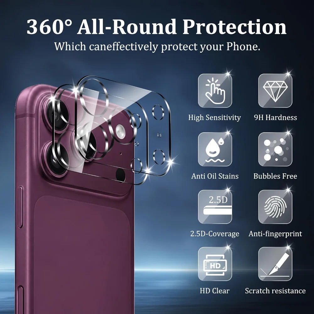 NNBILI High Definition Camera Lens Protectors — Clear Guard for Smartphone Lenses