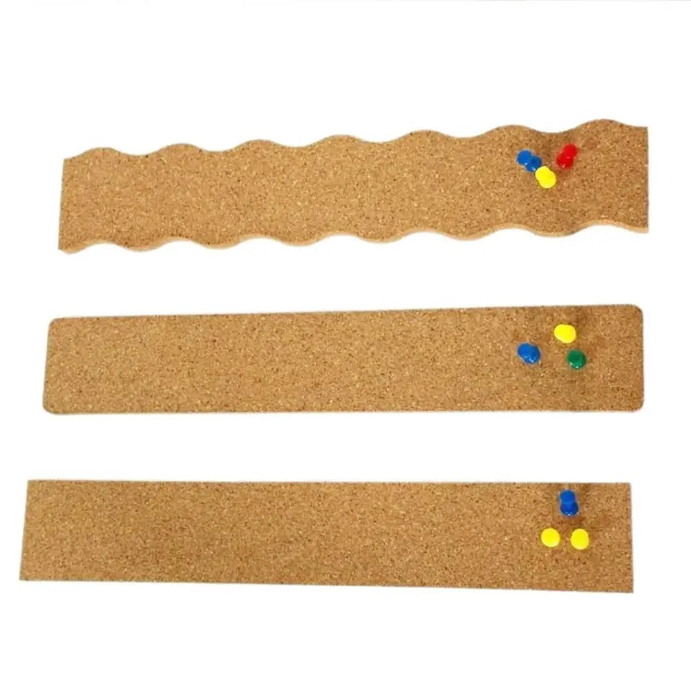 Self-Adhesive Cork Board Strips — Removable Bulletin Board for Home and Office