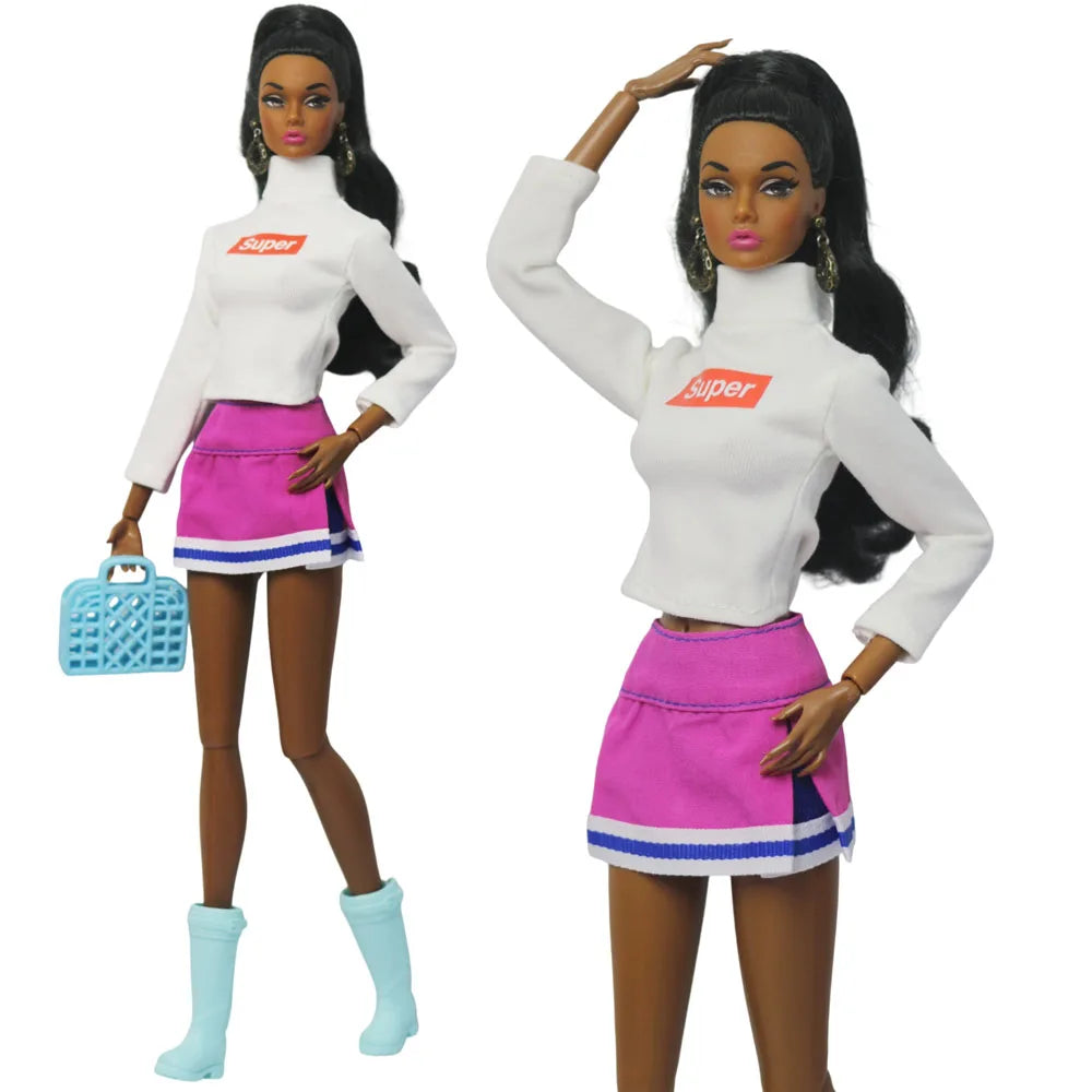 Handmade Doll Outfit Overcoat — Fashionable Accessory Set for 11.5 Inch Dolls