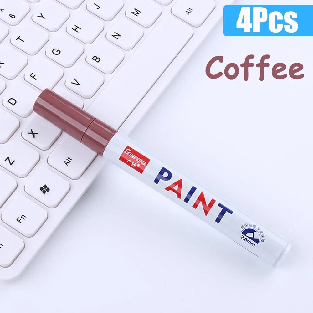 Permanent Paint Marker Pens — Waterproof Quick-Dry Tire & Craft Markers