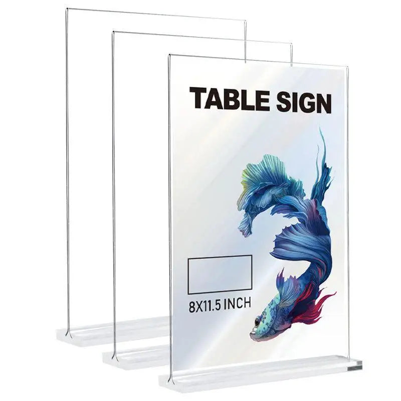 Acrylic Sign Holder — Desk Display Stand