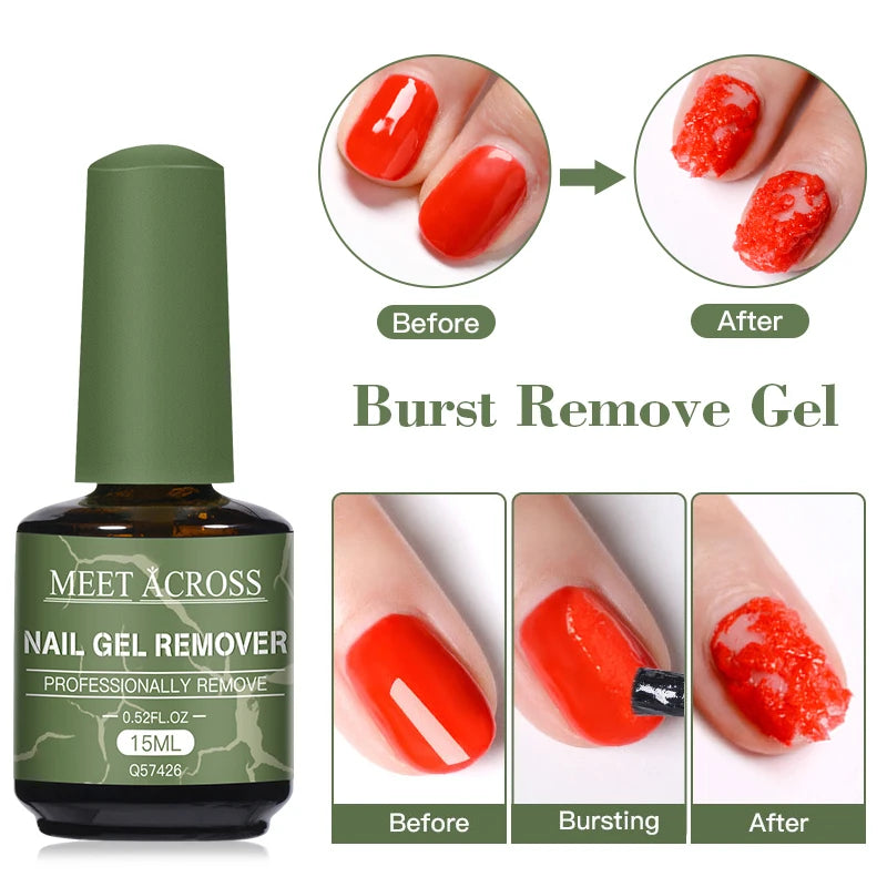 MEET ACROSS Nail Primer and Dehydrator — Fast Air Dry Base Gel for Long Lasting Manicures