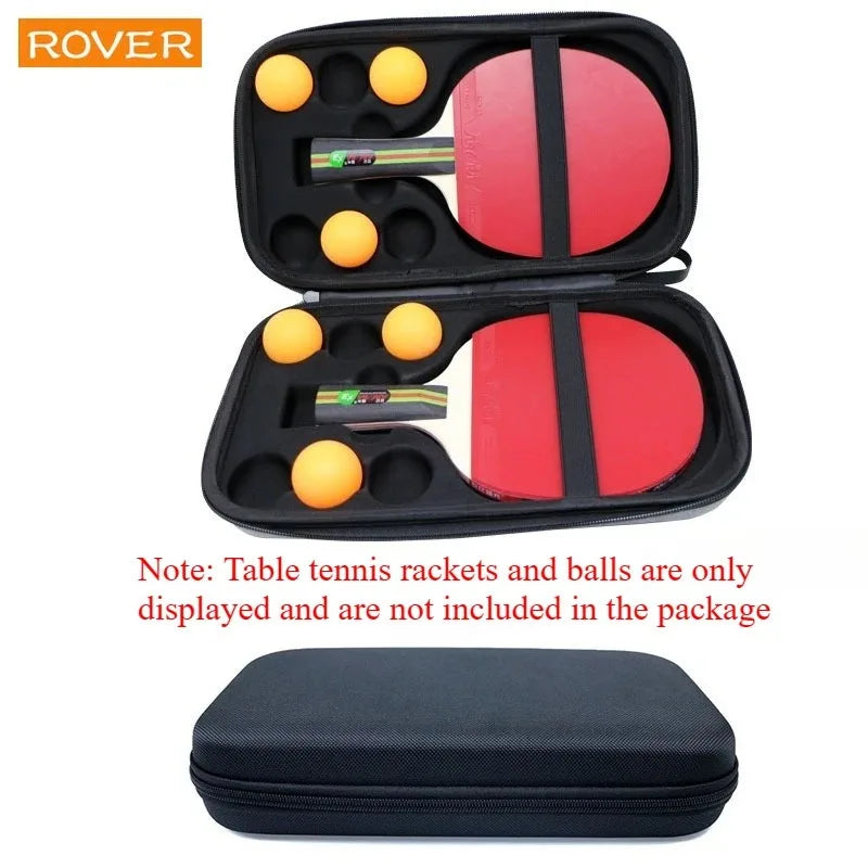 Hard Shell Ping Pong Paddle Case — Shockproof Table Tennis Storage Bag