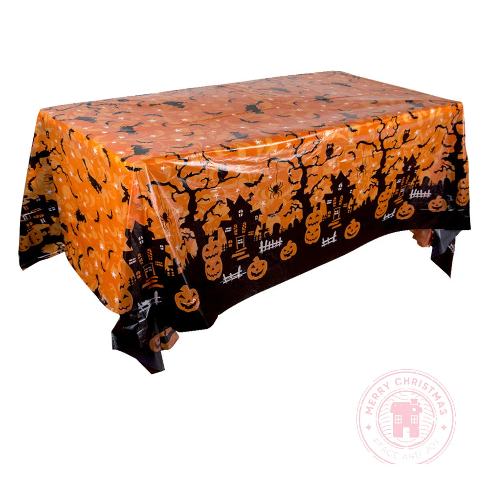 Seasonal Pattern Tablecloth — Festive Holiday Decoration for Parties