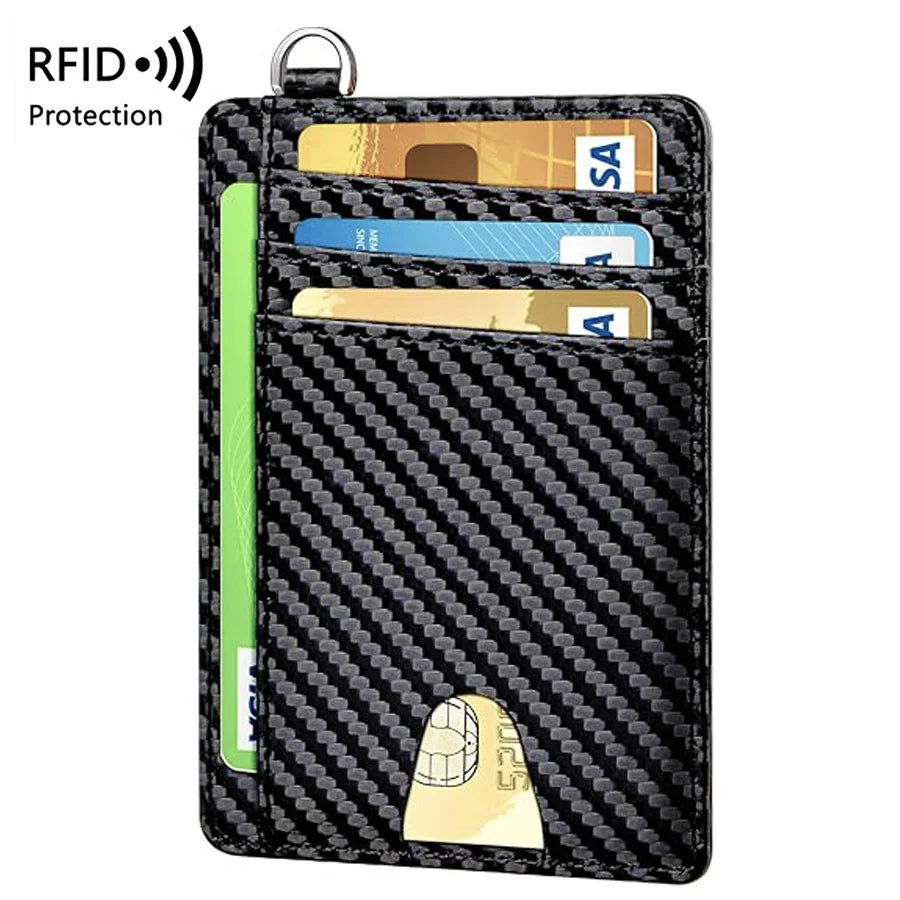 Minimalist Slim Wallet — RFID Blocking Credit Card Holder, Unisex Design