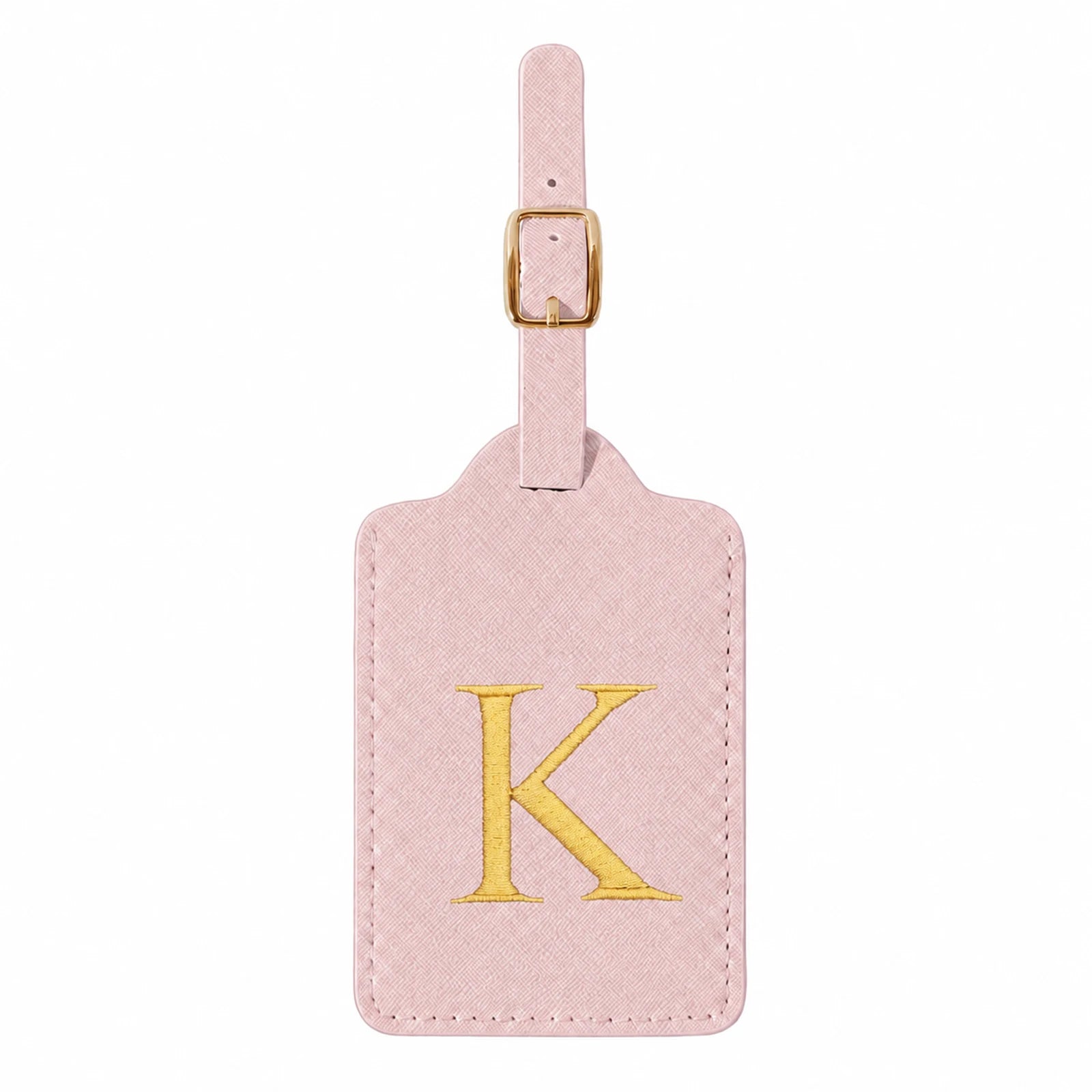 Personalized Alphabet Luggage Tag — Durable PU Leather Travel Accessory