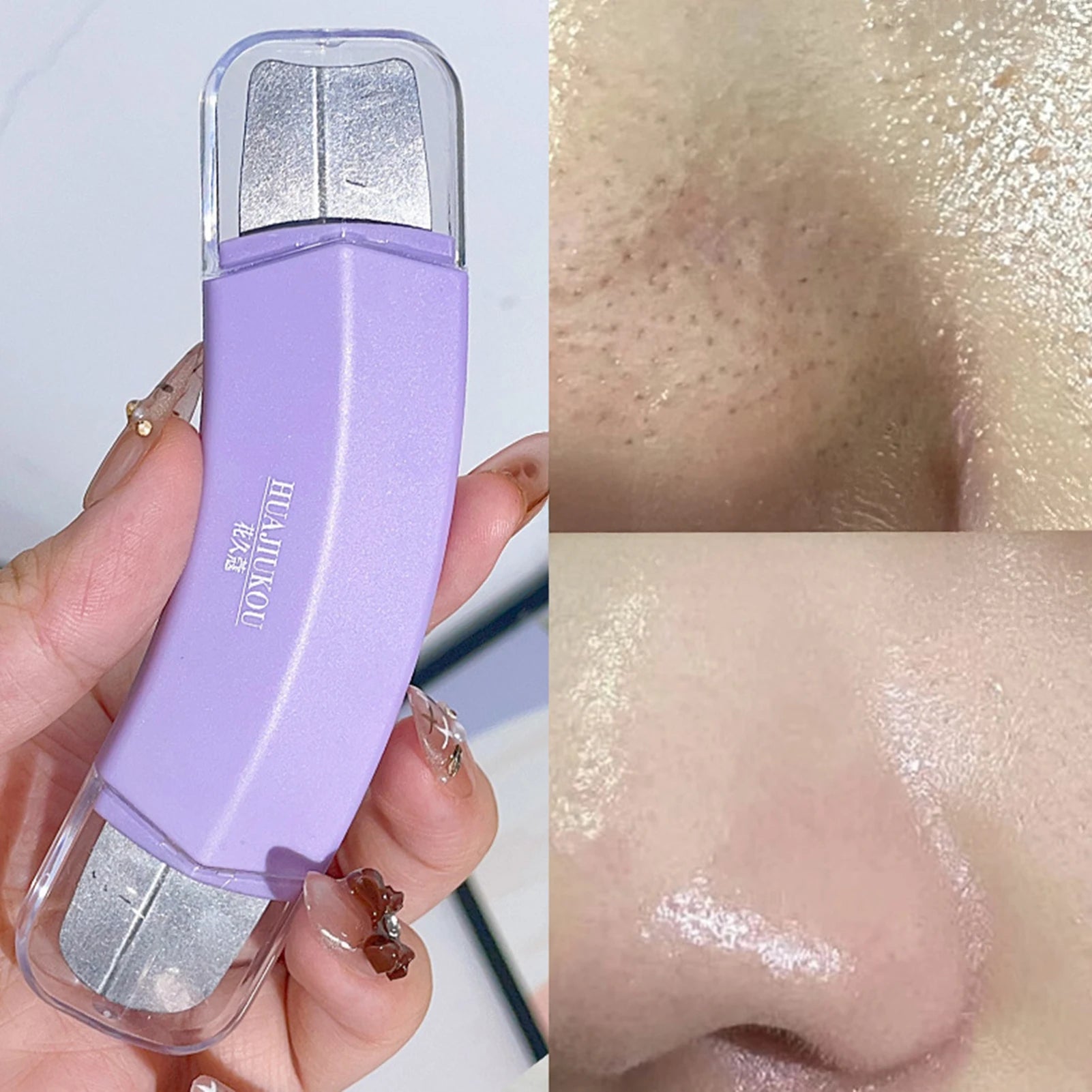 Ergonomic Blackhead Remover — Stainless Steel Pore Cleaner Tool