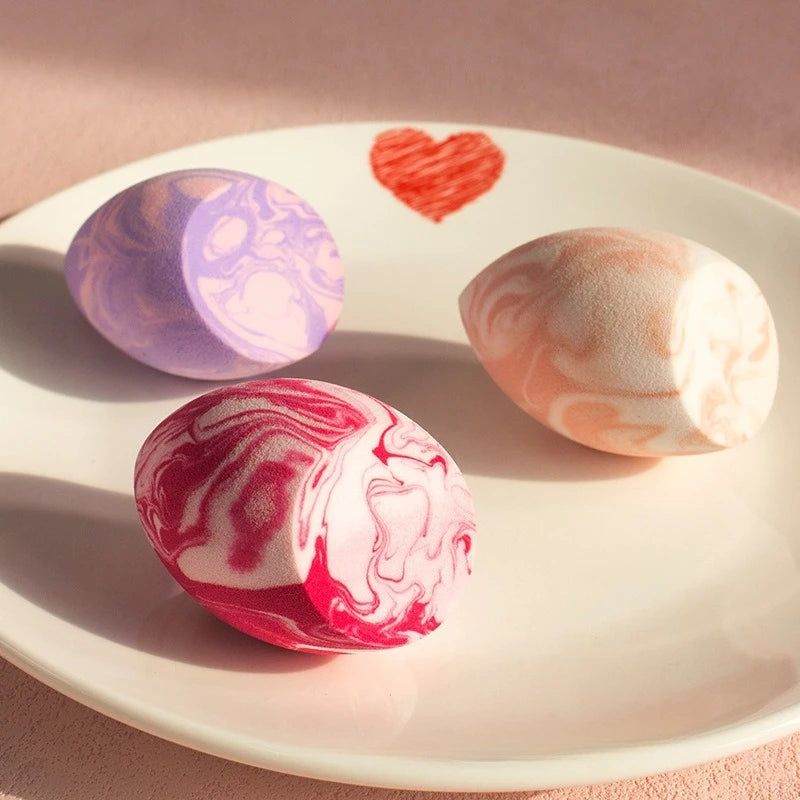 Marble Pattern Makeup Sponge — Ultra Soft Teardrop Beauty Blender