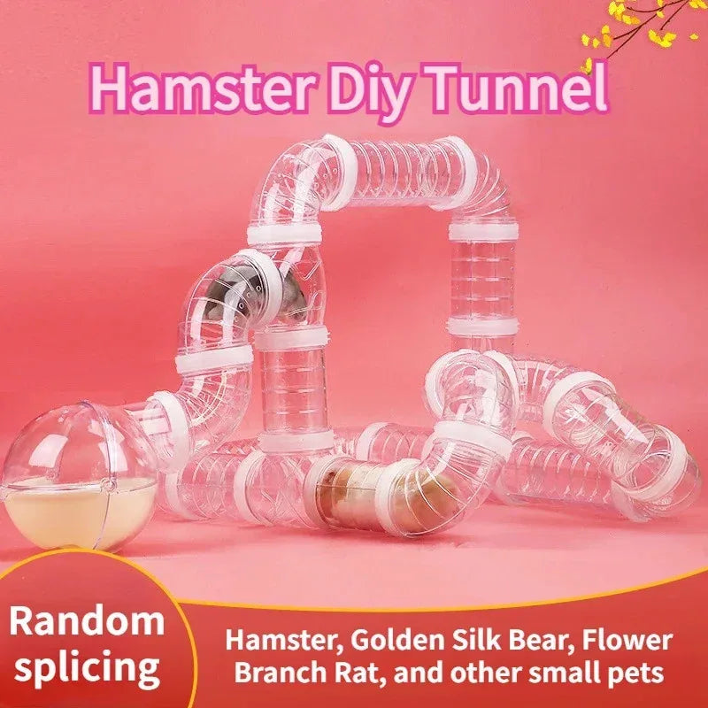 DIY Small Animal Tunnel Set — Customizable Maze Tubes for Hamsters