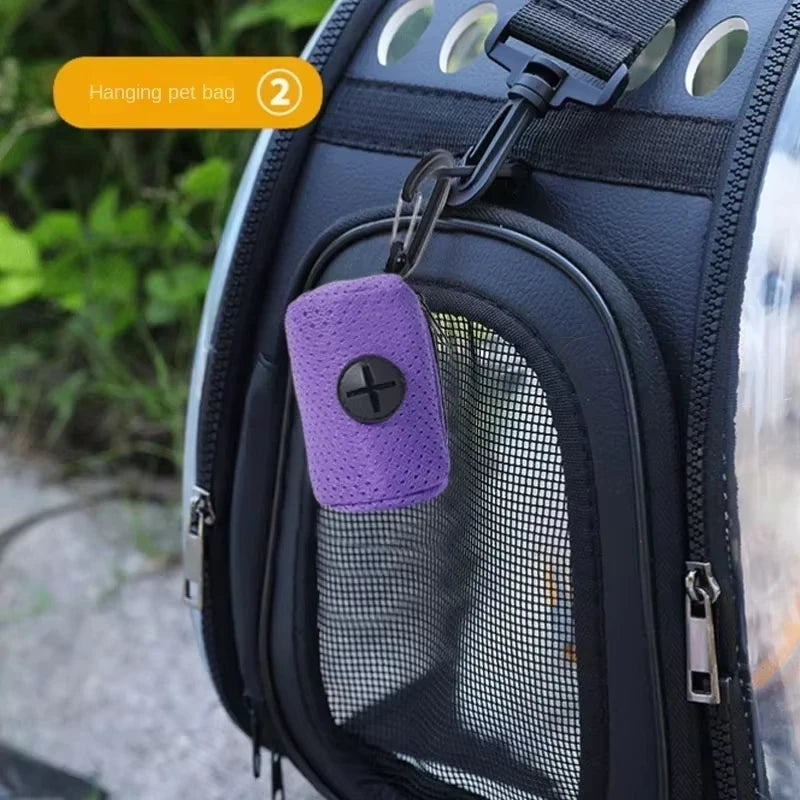 Hanging Dog Poop Bag Dispenser — Convenient Pet Waste Holder for Walks