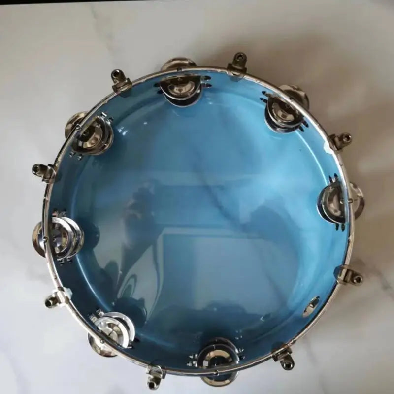 Marbit Adjustable Tambourine — Tunable Percussion Drum with Metal Jingles