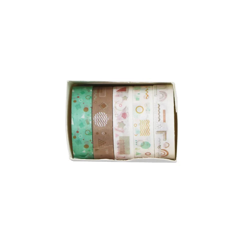 Kawaii Washi Tape Set — Decorative Masking Tape for Journaling & Scrapbooking
