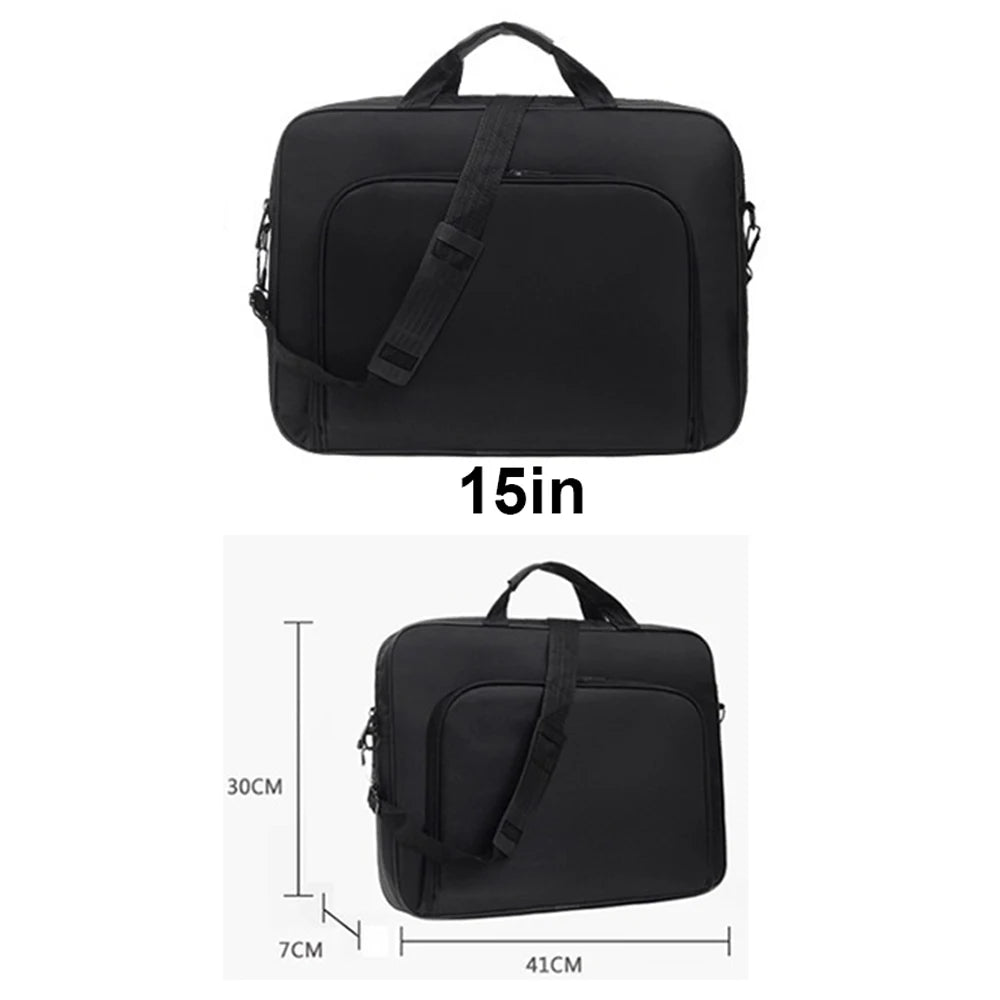 Professional Nylon Laptop Briefcase — Water Resistant Business Shoulder Bag