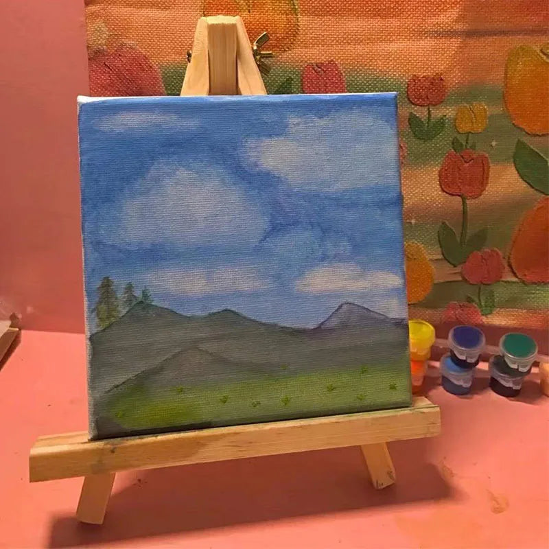 Miniature Blank Painting Canvases — Small Wooden Art Surface for Creative Projects