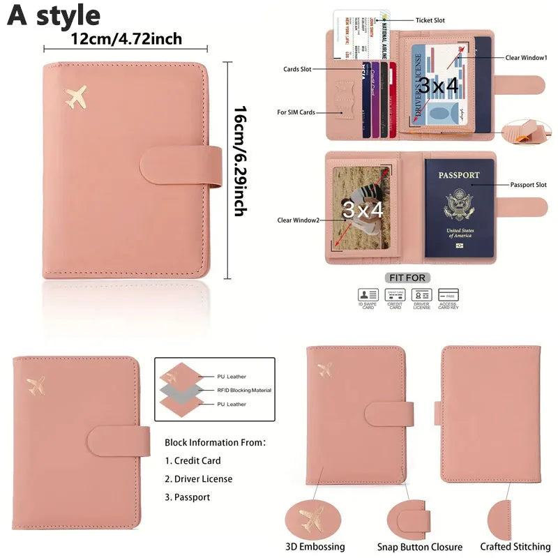 SNUGUG Leather Passport Holder — Waterproof Travel Wallet & Card Case