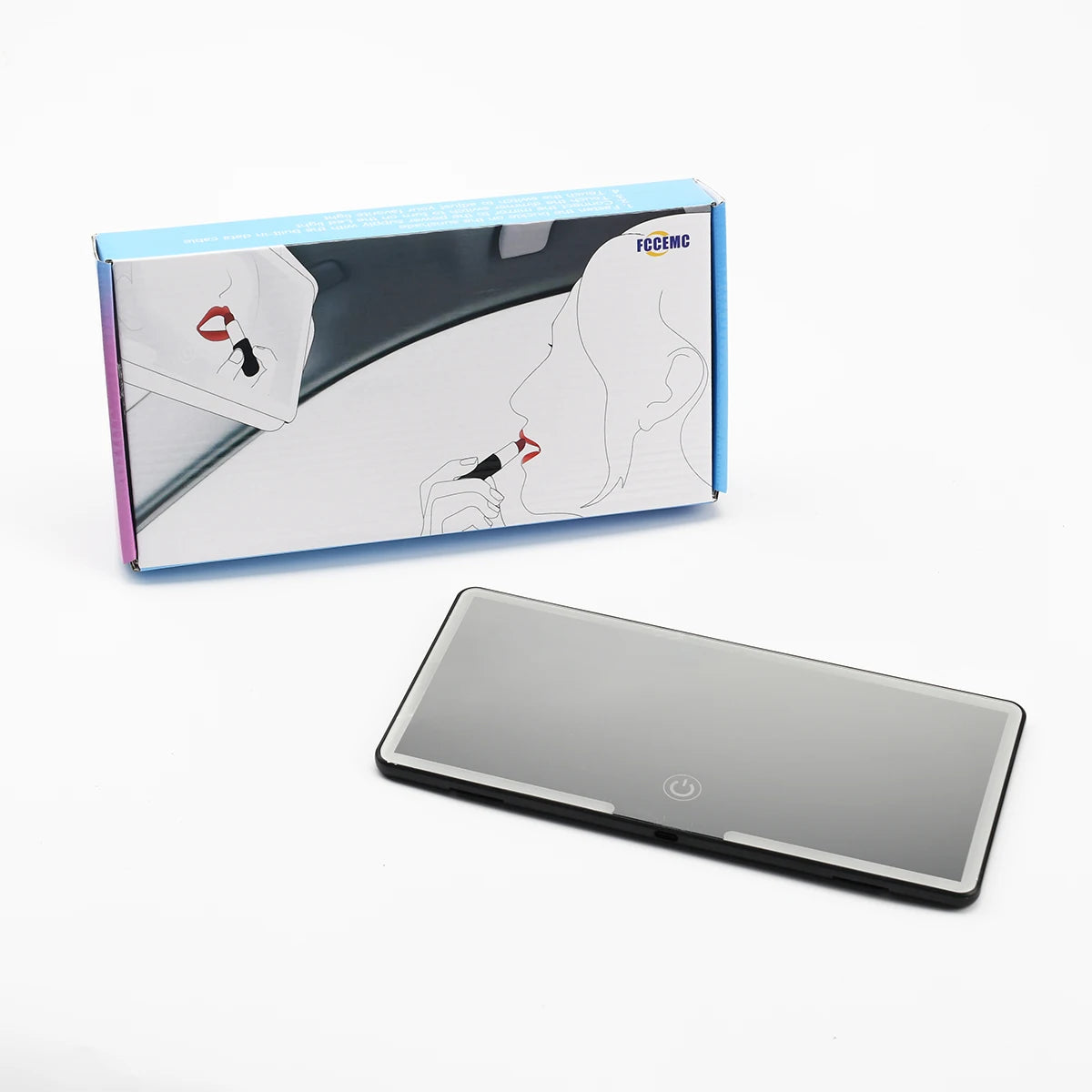 LED Car Makeup Mirror — Ultra Thin HD Sunshade Mirror with Touch Dimming