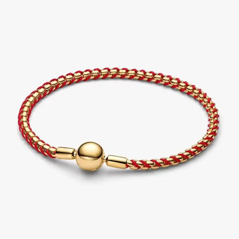 Potdemiel 925 Sterling Silver Charm Bracelet — Elegant Multi-Color Zircon Jewelry