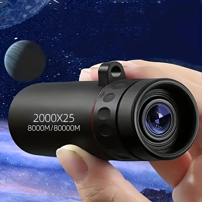 HD Compact Monocular Telescope — Portable High Magnification for Outdoor Viewing