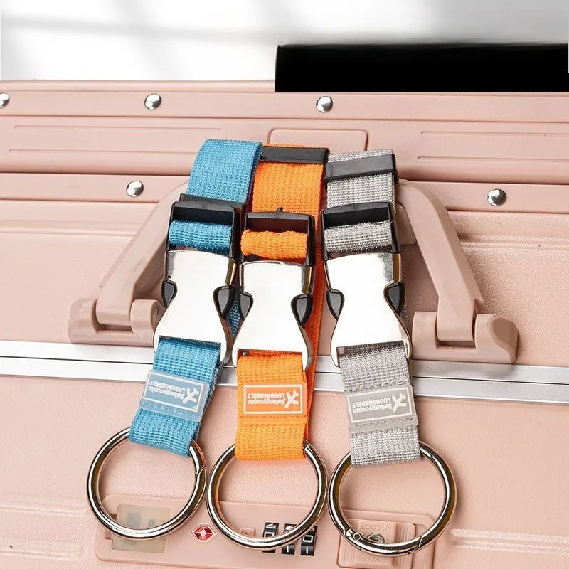 Adjustable Travel Luggage Strap — Portable Detachable Hook for Bags