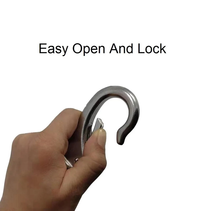 BOATXTD Stainless Steel Spring Snap Hook — Heavy Duty Marine Hardware