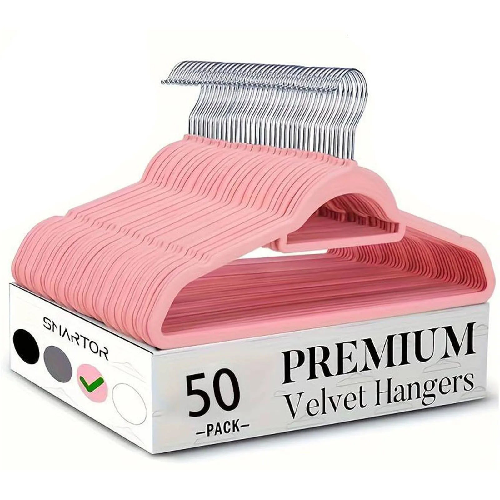Velvet Flocked Clothing Hangers — Non-Slip Space Saving Closet Organizer