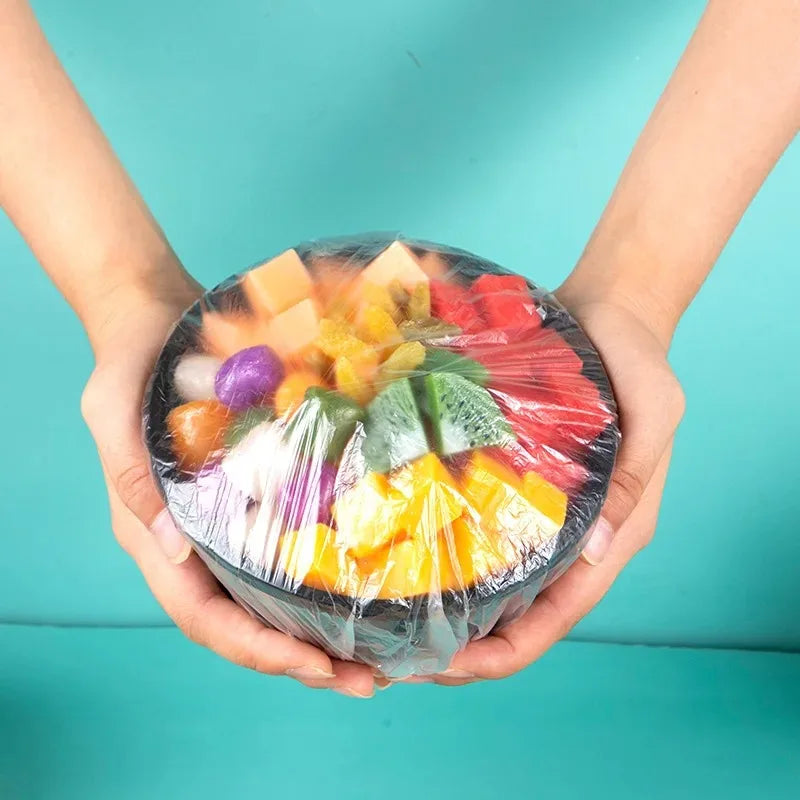 Disposable Food Covers — Fresh-Keeping Plastic Wrap for Kitchen Storage