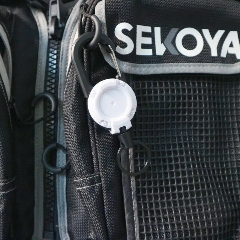 Heavy Duty Retractable Keychain — Durable Carabiner Badge Reel & Key Holder