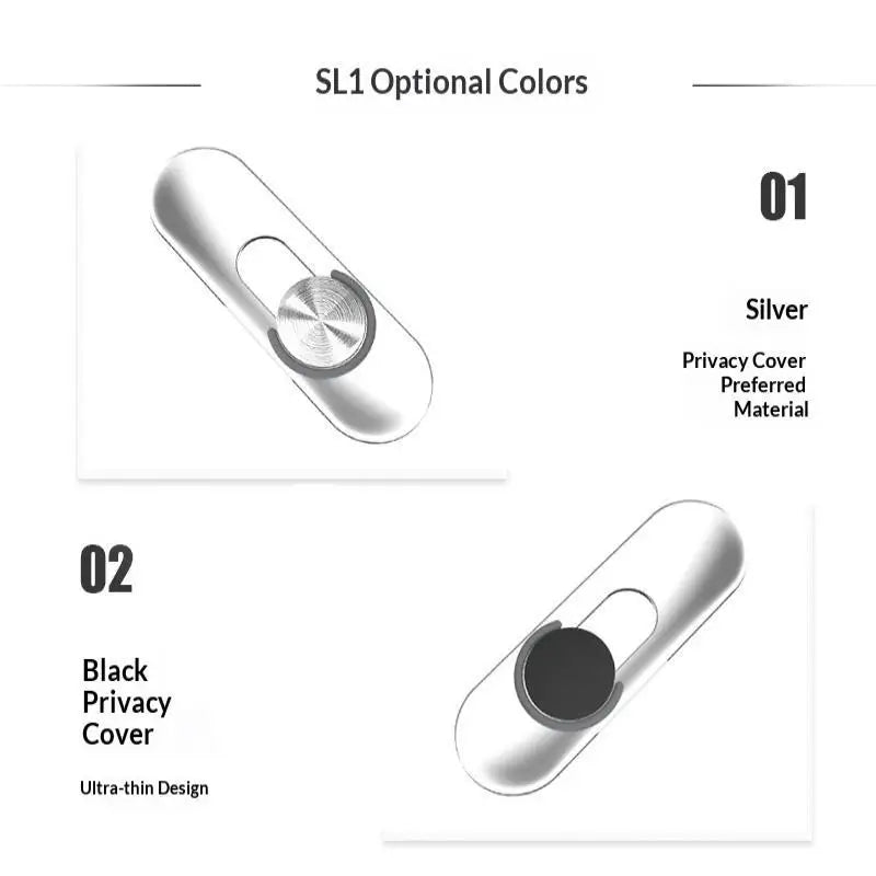 KOQZM Ultra-Thin Webcam Privacy Cover — Transparent Camera Protection Slide