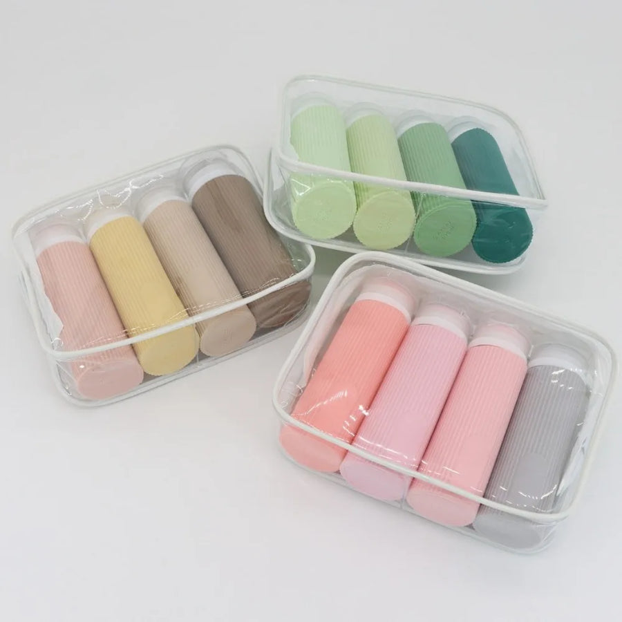 Silicone Travel Bottle Set — Leak Proof 100ml Refillable Containers