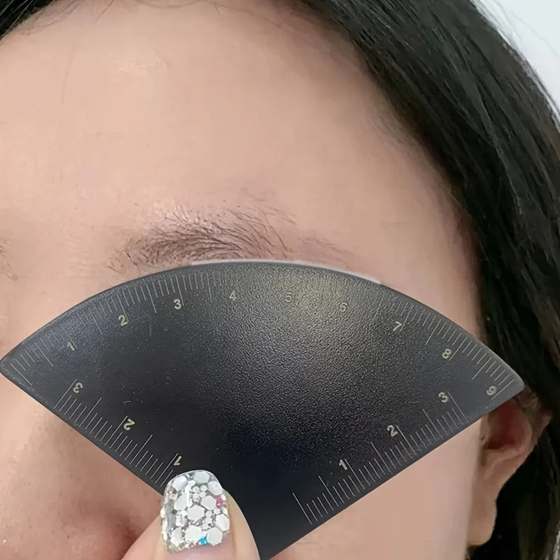 ZXZZS Eyebrow Stencil Kit — Precision Shaping Templates with Measuring Ruler