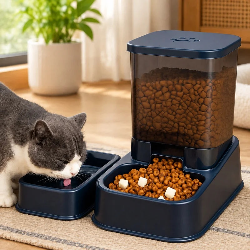 Automatic Pet Feeder and Water Dispenser — Portion Control Feeding System