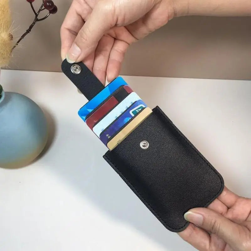 Slim Floral Card Holder Wallet — Compact Multi-Slot Organizer