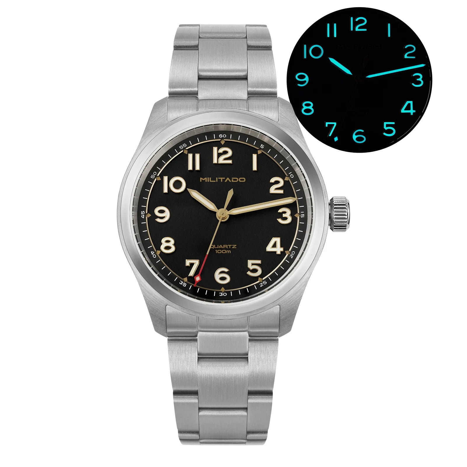 militado ML08 V2 Men's Watch — Vintage Style with Sapphire Crystal