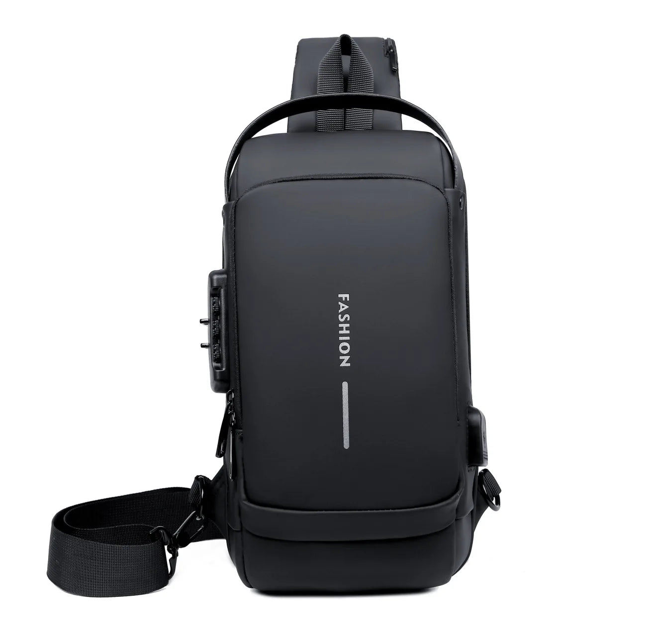 Multi-functional Sling Bag — Waterproof Crossbody Chest Pack with USB Port