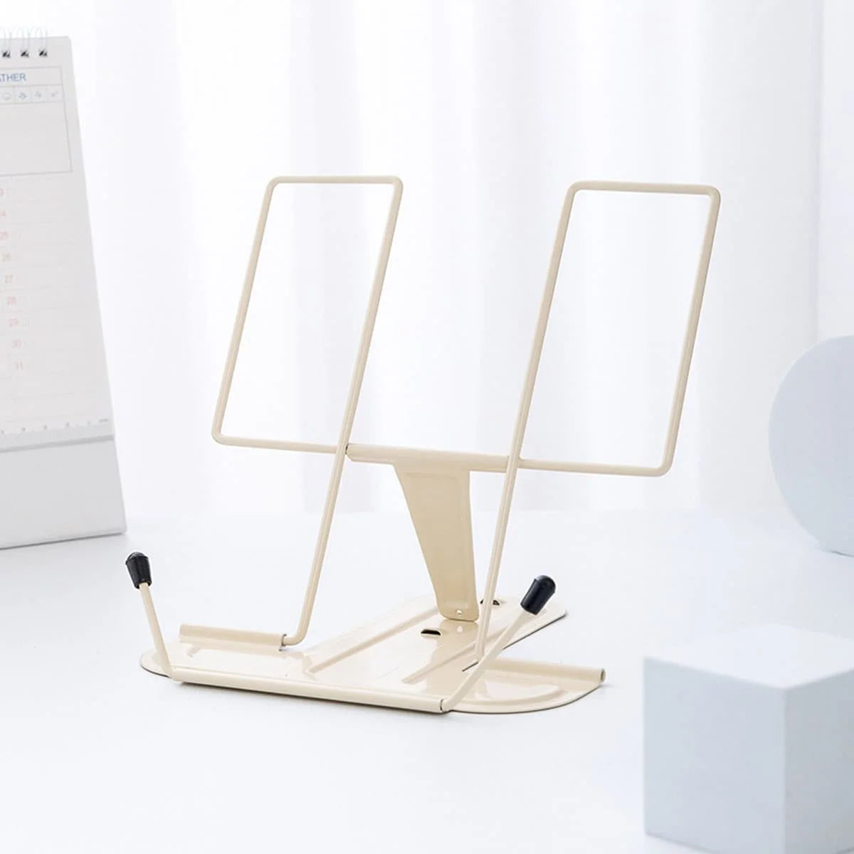 Foldable Metal Reading Stand — Portable Book and Music Score Holder