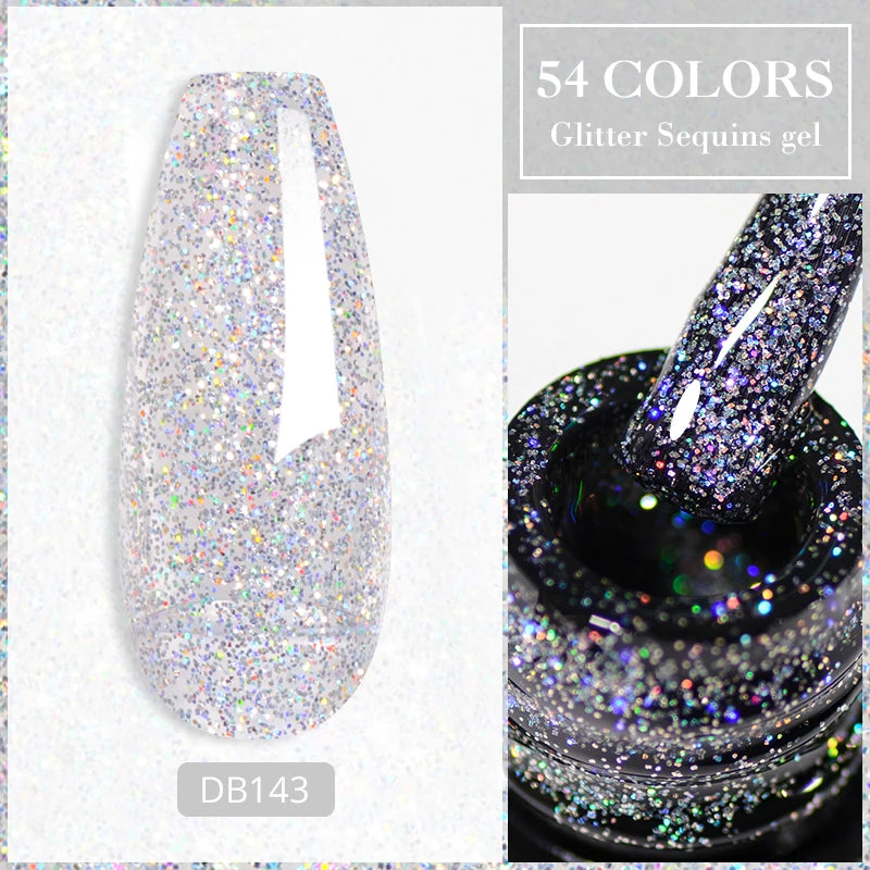 Mtssii Reflective Glitter Gel Nail Polish — Sparkling Holographic Effect